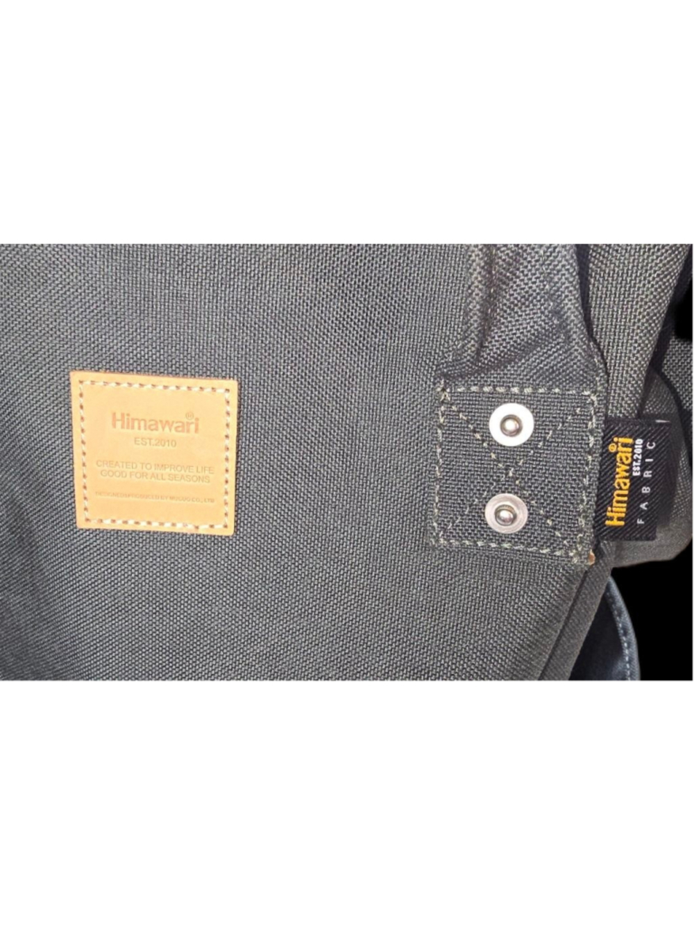 Himawari Gray Laptop Backpack Wide Opening Travel Diaper Bag School Bag - Picture 5 of 16